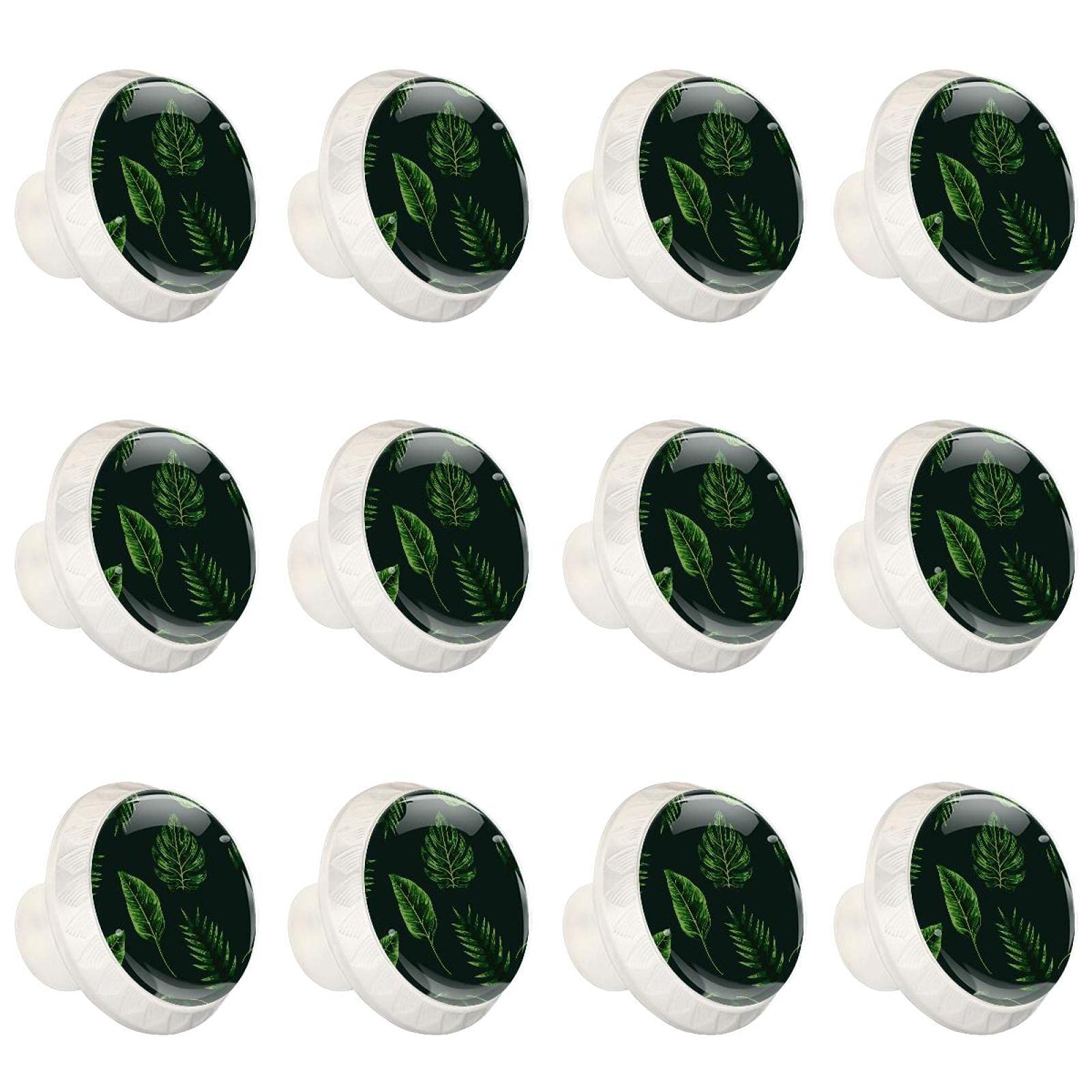 Commode tirer poignée ronde lot de 12 boutons de placard design palmier