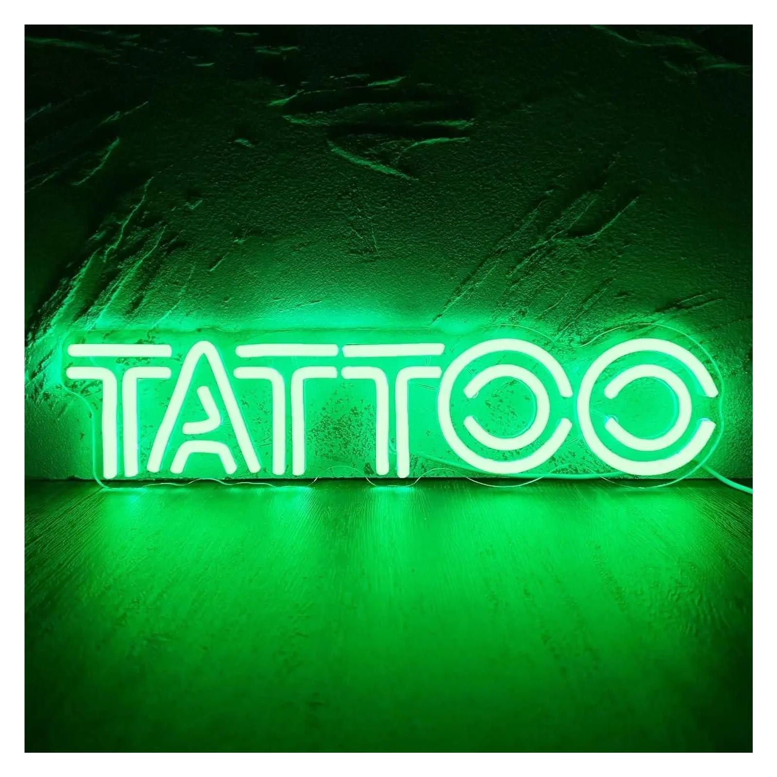 Sign Lamp Tattoo Neon Sign Wall Sign Salon Studio Shop Bar Pub Garage Display Decor 42x10cm