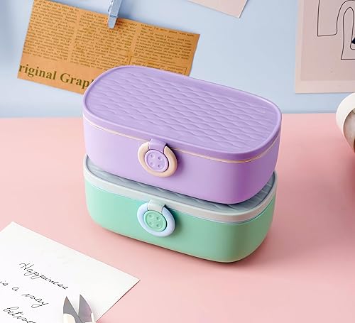 Miniatura 9 de WANSHUNLMI Kit de costura verde, 140 piezas de viaje familiar, kit de proyectos de costura portátil para viajeros pequeños, kit de reparación,