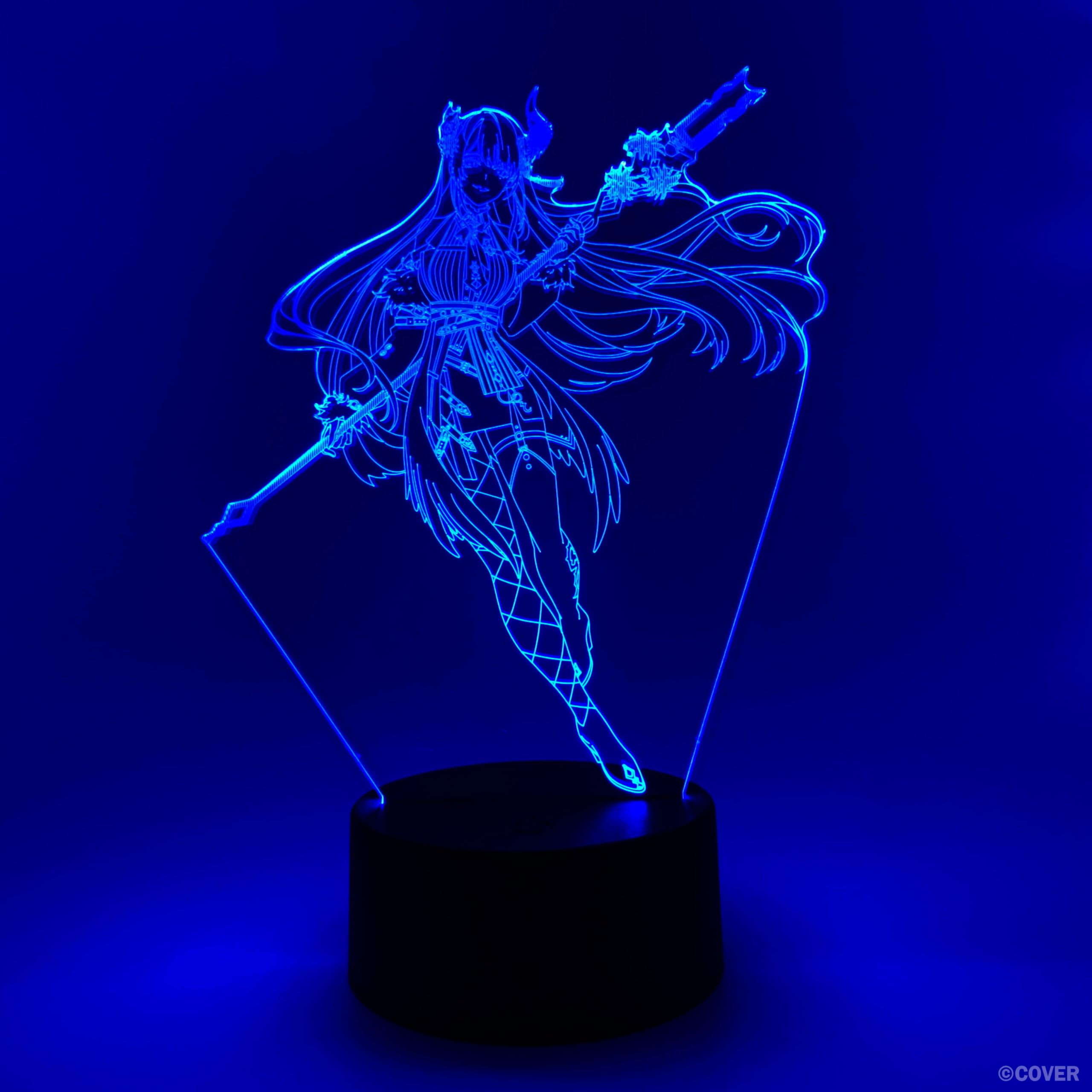 Veilleuse LED RVB 16 couleurs Hololive Nerissa Ravencroft avec socle tactile et télécommande - 8