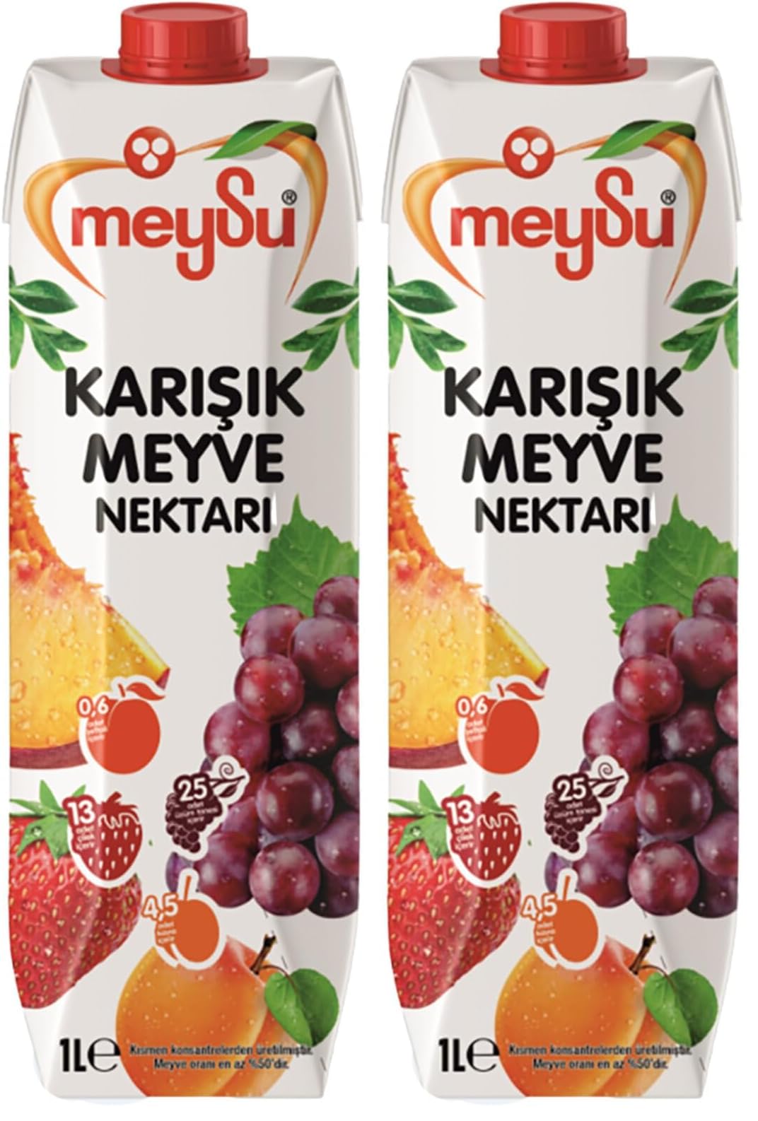 Meysu Karışık Nektar 1 lt (2 paketi)