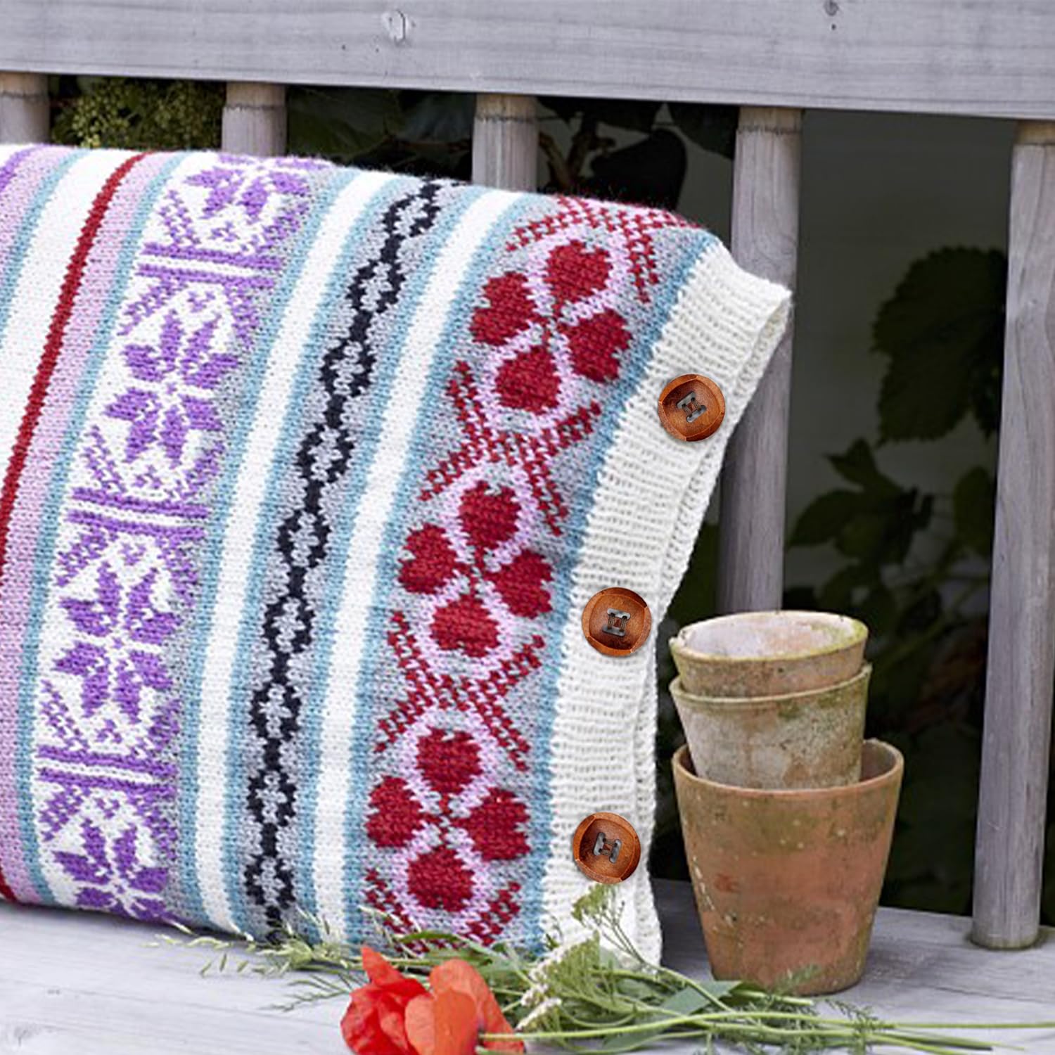 15 edele houten knopen 25 mm bruin 4-gaats ronde knoop om op te naaien donkerbruin houten knop knop ambachtelijke knopen decoratieve knopen jasknoppen scrapbooking