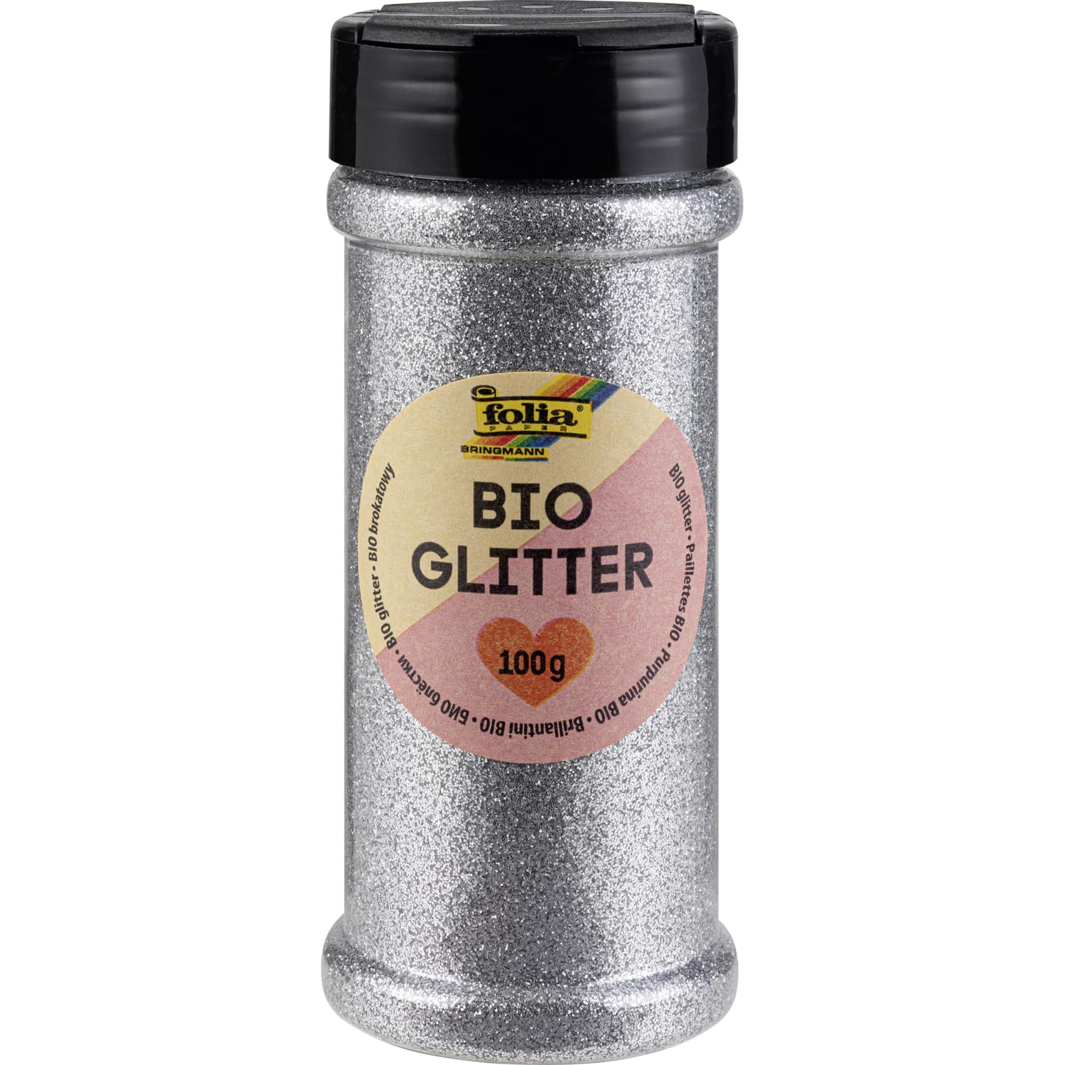 Purpurina orgánica en plata folia de 100g para embellecer madera cartón y eventos