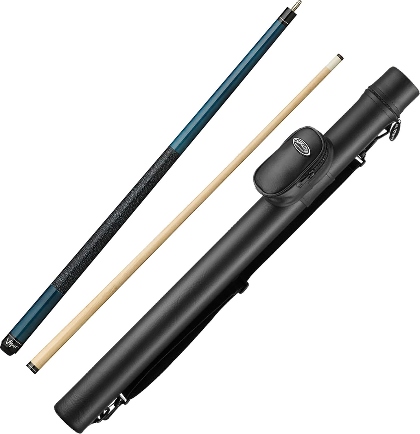 Viper Elite Series Blue Wrapped Cue y Estuche Q-Vault Supreme