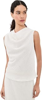 Vince Women's Shadow Grid Cowl Neck Top