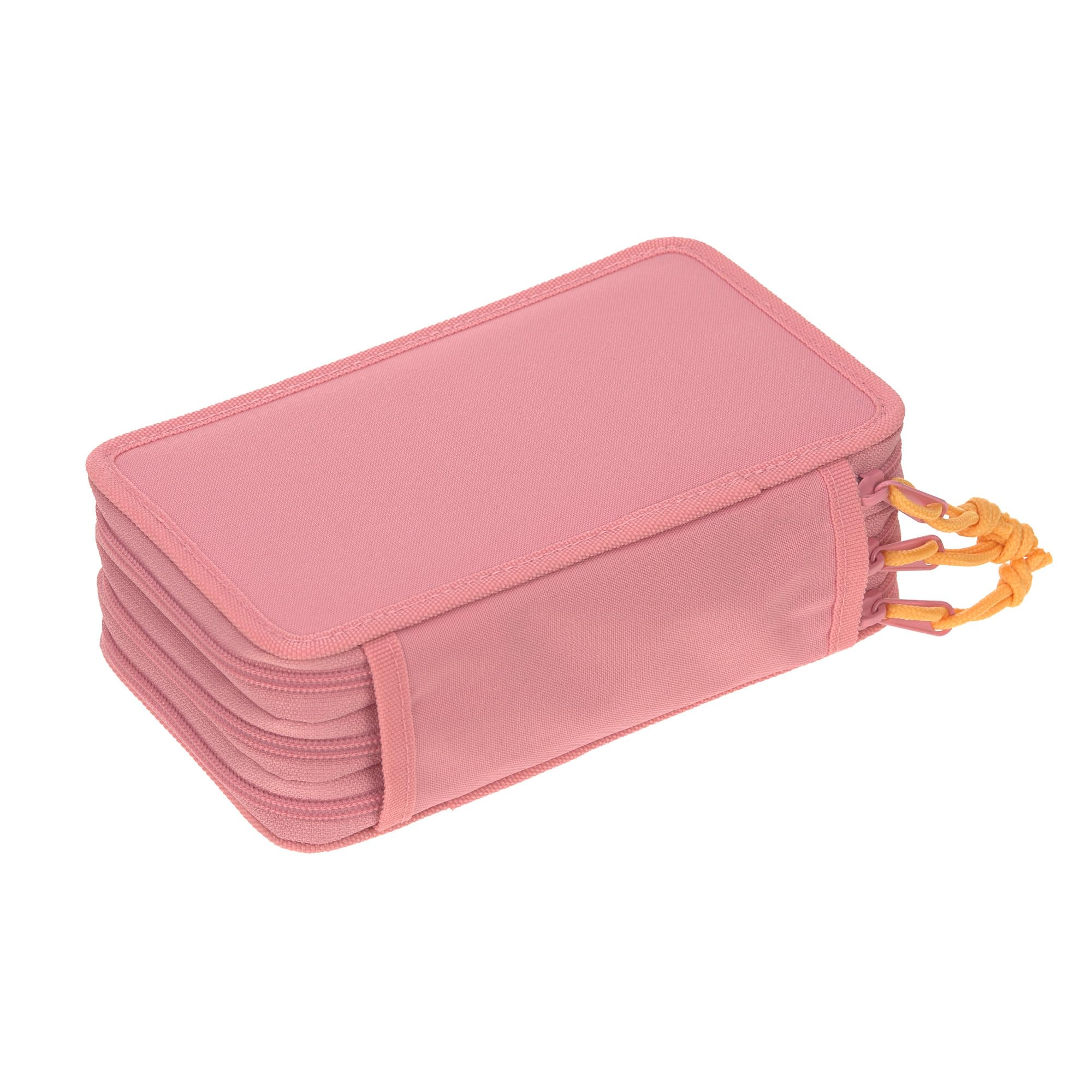 LÄSSIG Pencil Case Filled 20 Pieces/School Triple Pencil Case Unique, Pink, Standard Size - Image 2