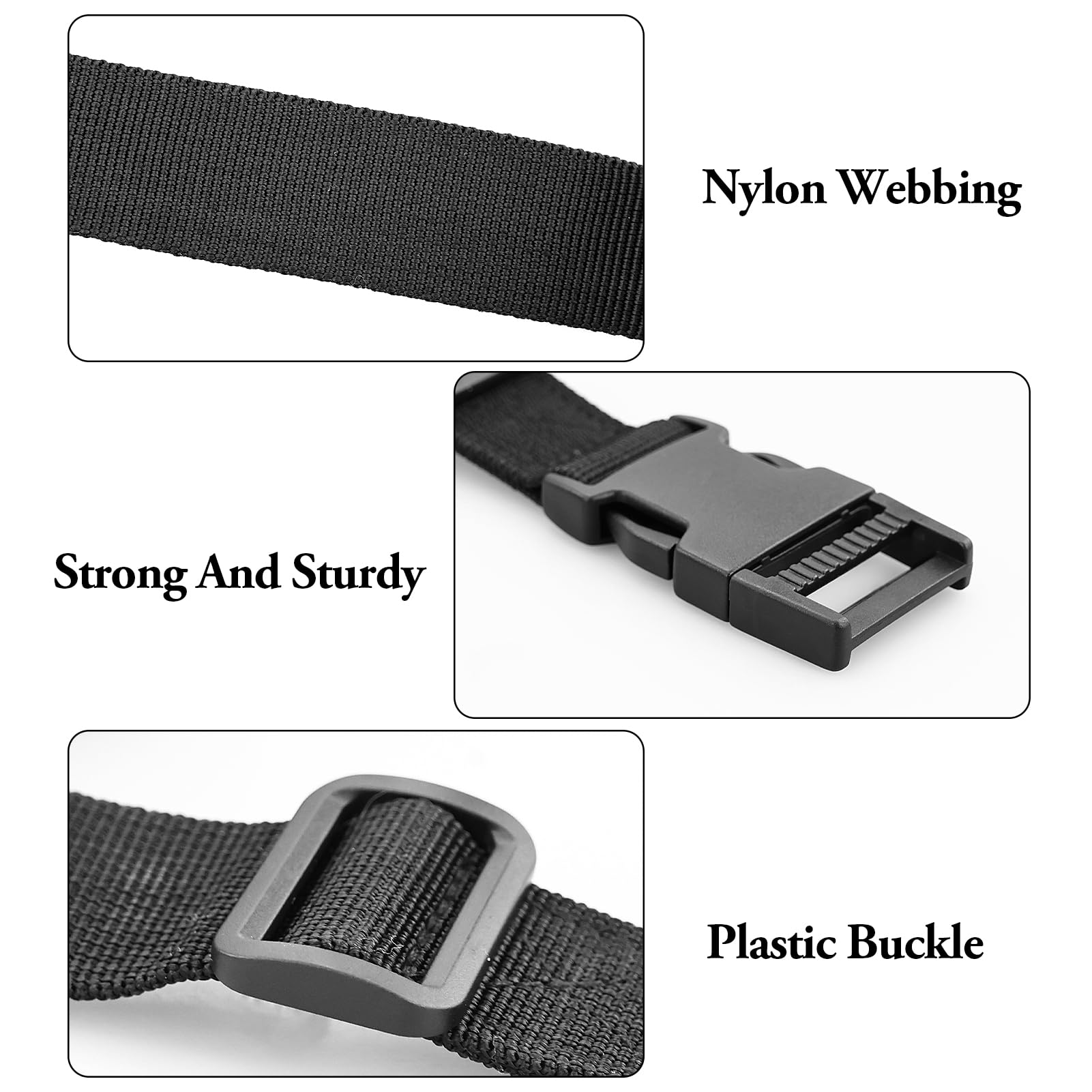 Cinghia Nylon 20mm X 5m Con Fibbie - Per Zaini, Borse E Fai Da Te - Foto 4