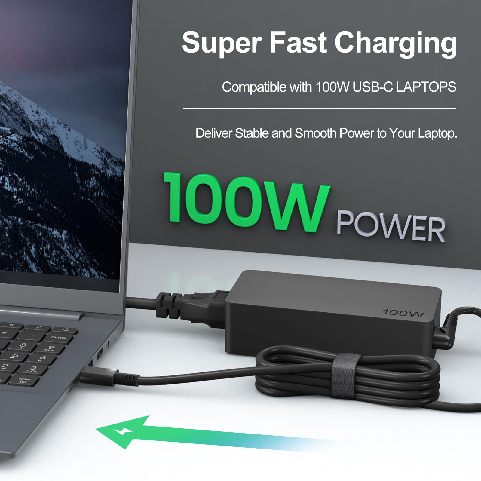 Caricabatterie USB C Chromebook da 45 W per HP Chromebook 14 X360, compatibile con Acer Laptop Chromebook Caricabatterie USB Tipo C Adattatore di alimentazione