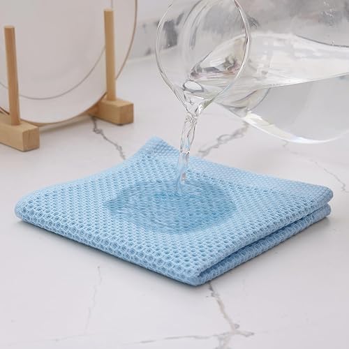 Miniatura 536 de Kitinjoy - Paños de cocina 100% algodón, paquete de 6 paños de cocina ultra suaves y absorbentes para secar platos, toallas de cocina de secado