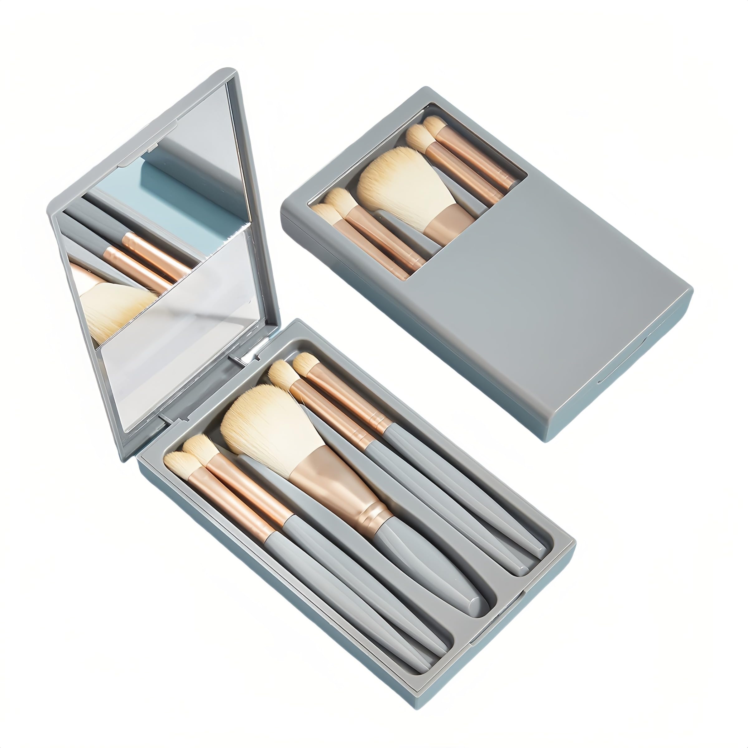 fanbodta compact makeup brush set makeup with mirror