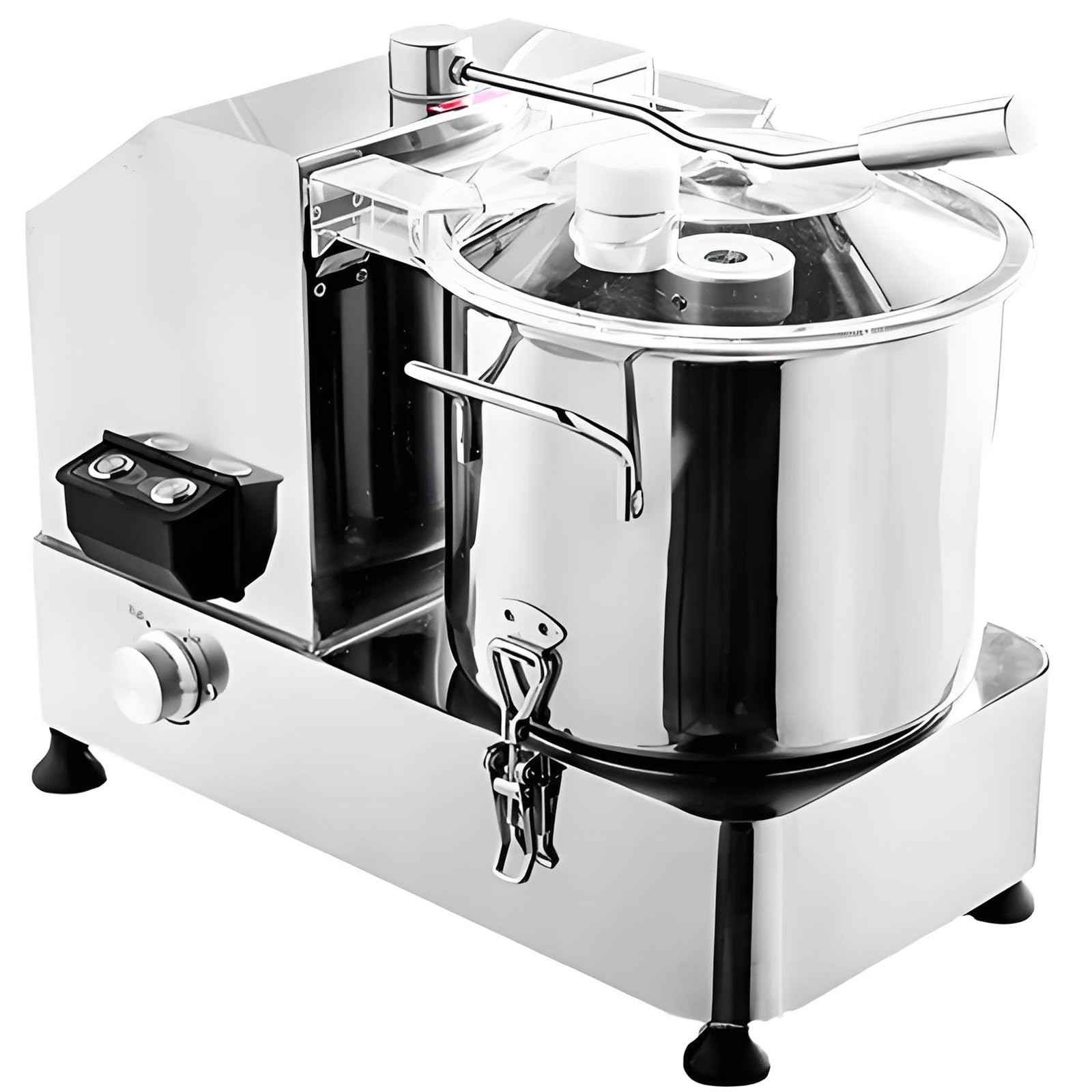 Hengcmm Multicolor Commercial Meat Vegetable Food Processor, Stainless Steel Food Shredder 6/9/12L Electric Food Cutter Mixer Meat Vegetable Prep Food Processor Food Mixer Machine 9L