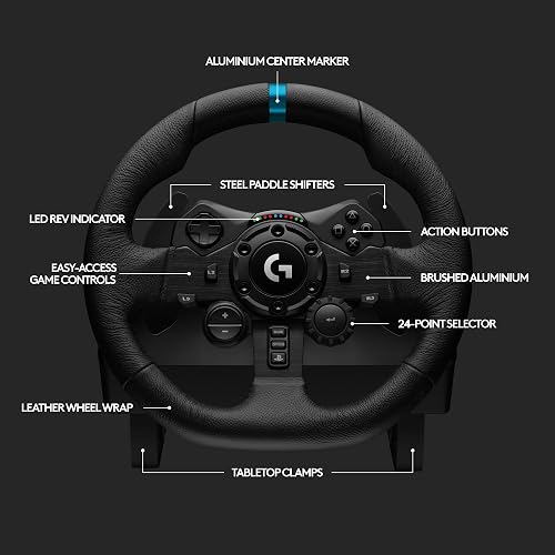 Logitech G G923 Volant de Course et Pédales - 8