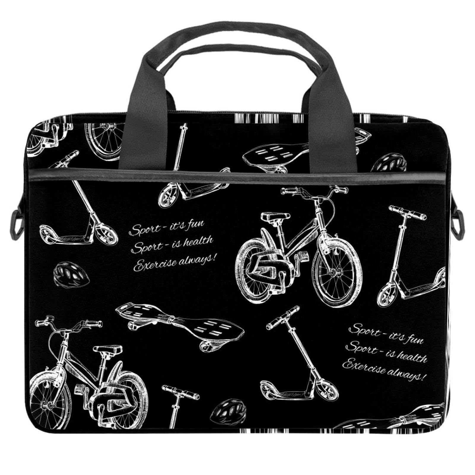 Maletín porta laptop antichoque para bicicleta y patinete multicolor 8