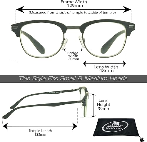 Miniatura 8 de proSPORT Lector de computadora Bloqueador de luz azul Gafas de lectura anti reflejo anti ojo esfuerzo