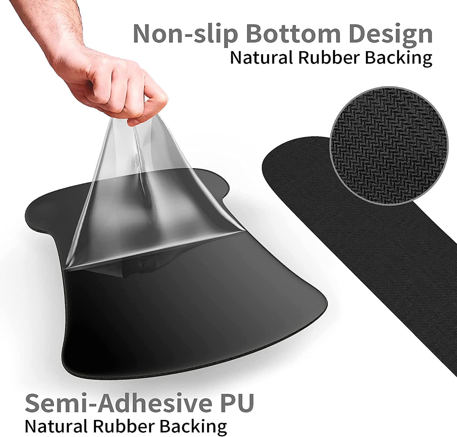 Tappetino per mouse ergonomico con supporto per il polso e poggiapolsi in memory foam, tappetino per mouse in gel con base antiscivolo in PU, poggiapolsi per tastiera per casa, ufficio, tappetino per