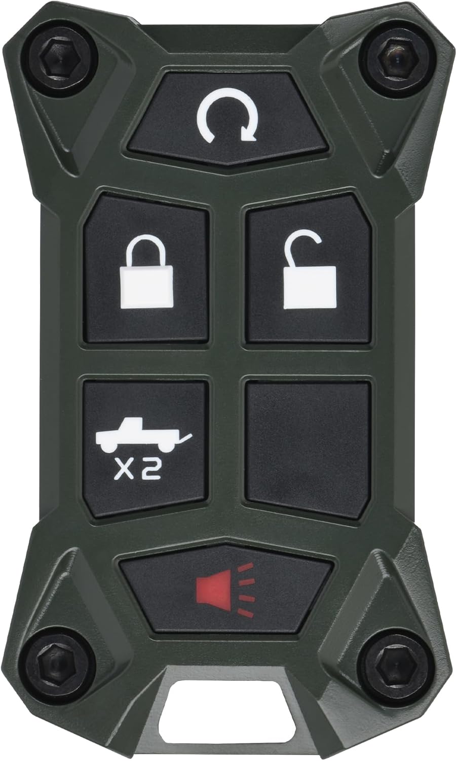 AJT DESIGN V1.5 Chevy Key Fob Replacement Case for Silverado, GMC Sierra 2014–2021 | Chevy Colorado, GMC Canyon 2013–2022 | USA Made Rugged Chevy Key Fob Case Shell | Army Green