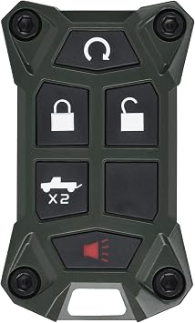 AJT DESIGN V1.5 Chevy Key Fob Replacement Case for Silverado, GMC Sierra 20142021 | Chevy Colorado, GMC Canyon 20132022 | USA Made Rugged Chevy Key Fob Case Shell | Army Green