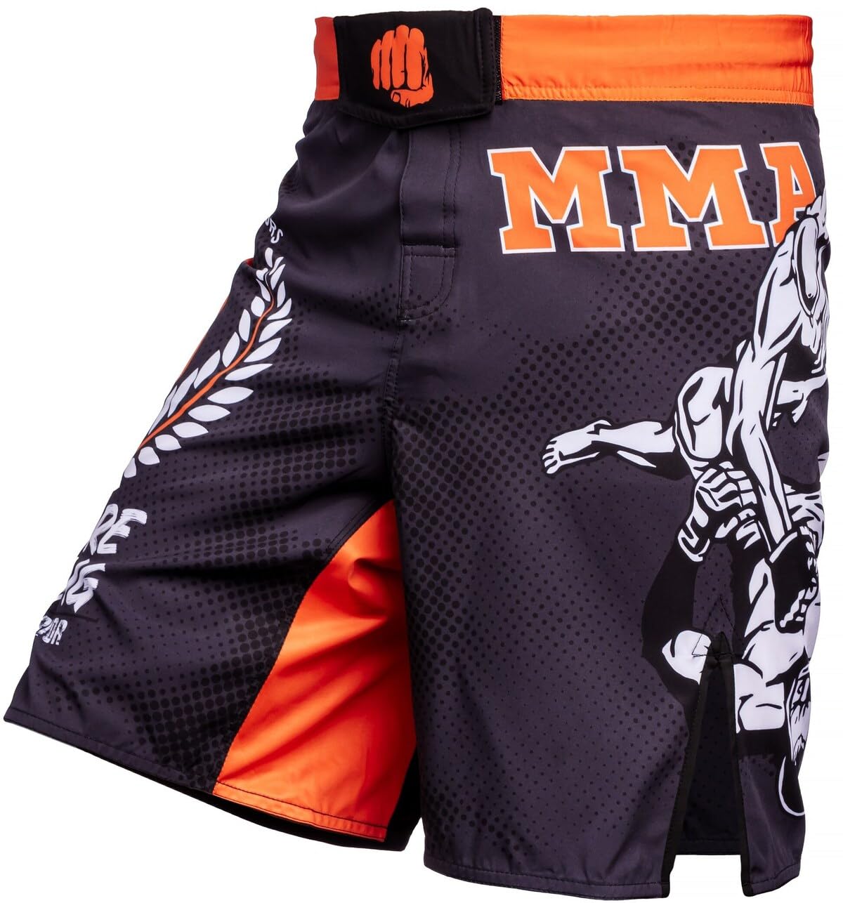 Hardcore Training Fighters Club Fight Shorts Hombre Pantalones Cortos MMA BJJ Boxeo Grappling Fitness No Gi