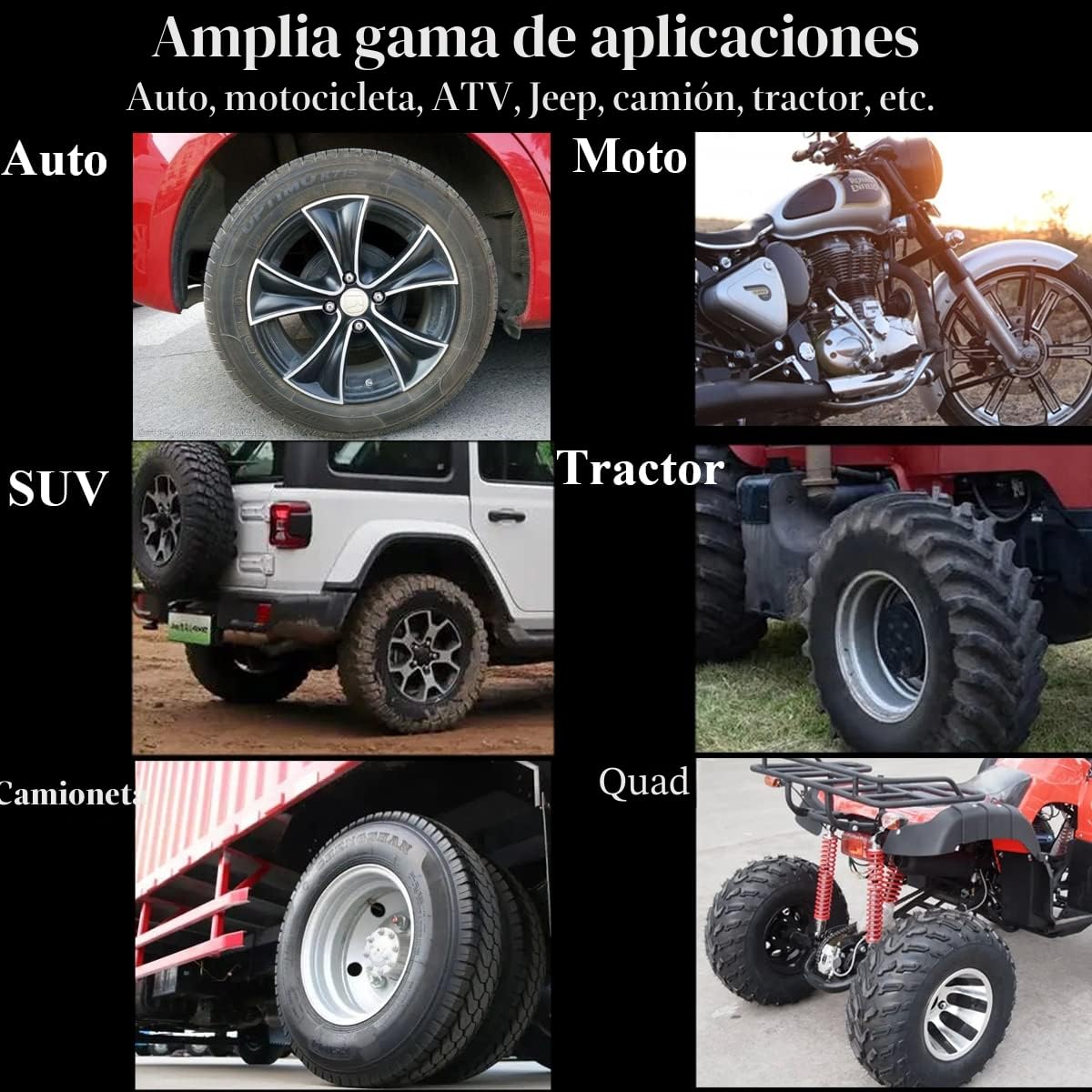 Kit Reparación Neumáticos,70pcs Kit Repara Pinchazos Coche,Kit Antipinchazos Moto,Herramienta Reparacion Pinchazos con 30pcs Mecha Pinchazos para Coche/Moto/Camiones/ATV/Tractores/SUV/Furgonetas y Más