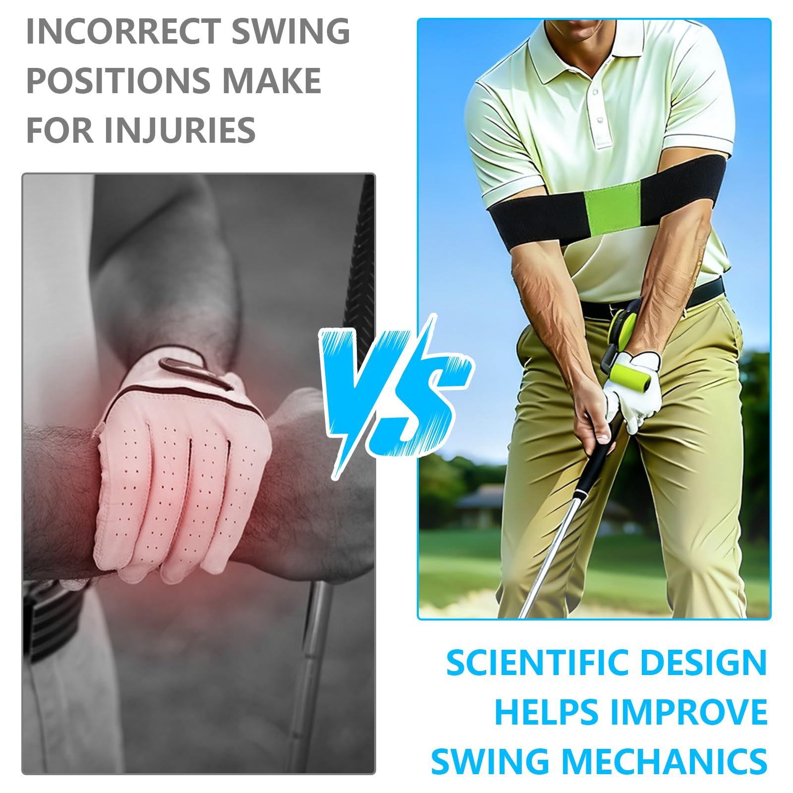 Entrenadores de Golf, Equipo de Práctica de Putting con Mecanismo Antideslizante para Mejorar el Swing