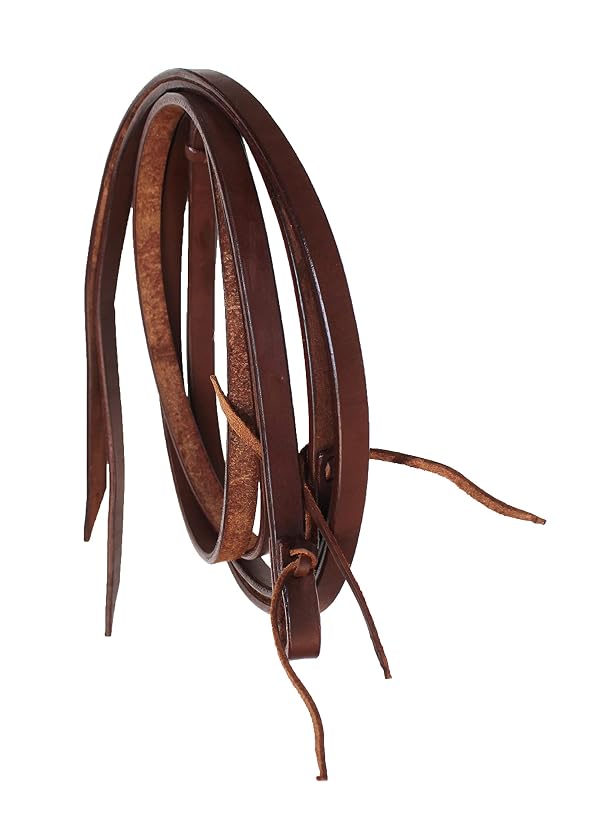 CHALLENGER Horse Western Brown Leather Beaded Bitless Padded Sidepull Bridle Reins 77RS14BR by CHALLENGER - Image 2