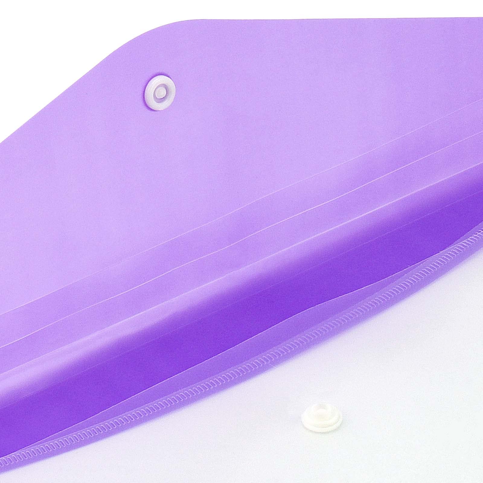 Lot De 24 Pochettes Plastique A4 Perforées PINGEUI - Avec étiquettes, Anneaux, 6 Couleurs - Organisation Bureau