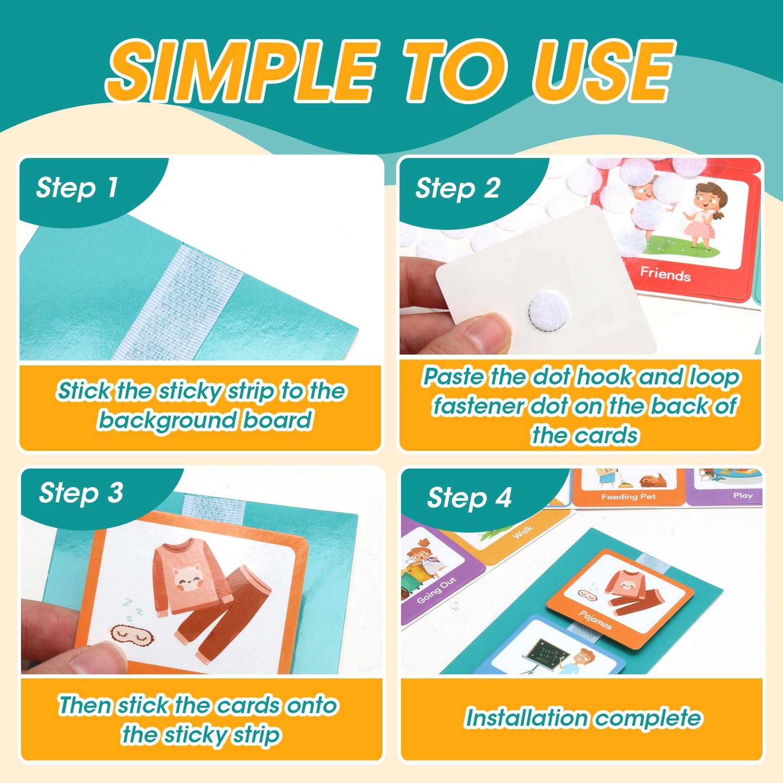 45 Cartes Routines Quotidiennes - Apprentissage Enfants, Autisme, TDAH - Outil éducatif Crèche/école