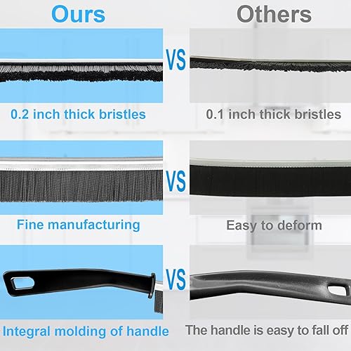 Miniatura 4 de Cepillo de limpieza de hendiduras de cerdas duras de 3 piezas, cepillo de limpieza de huecos, especialmente utilizado para esquinas muertas en