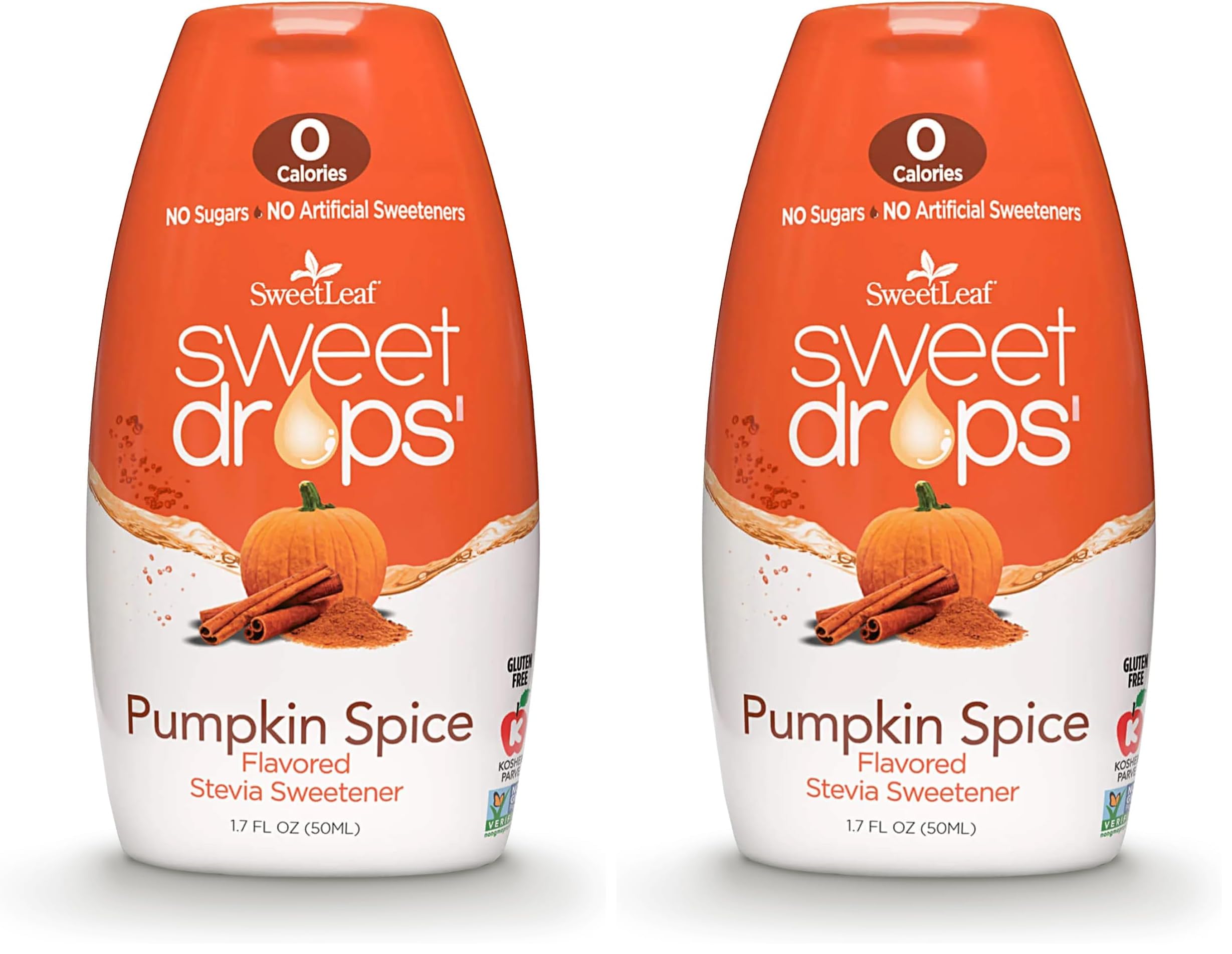 Sweet Drops Pumpkin Spice, 50 servings, Clear,1.7 Fl Oz (Pack of 2)
