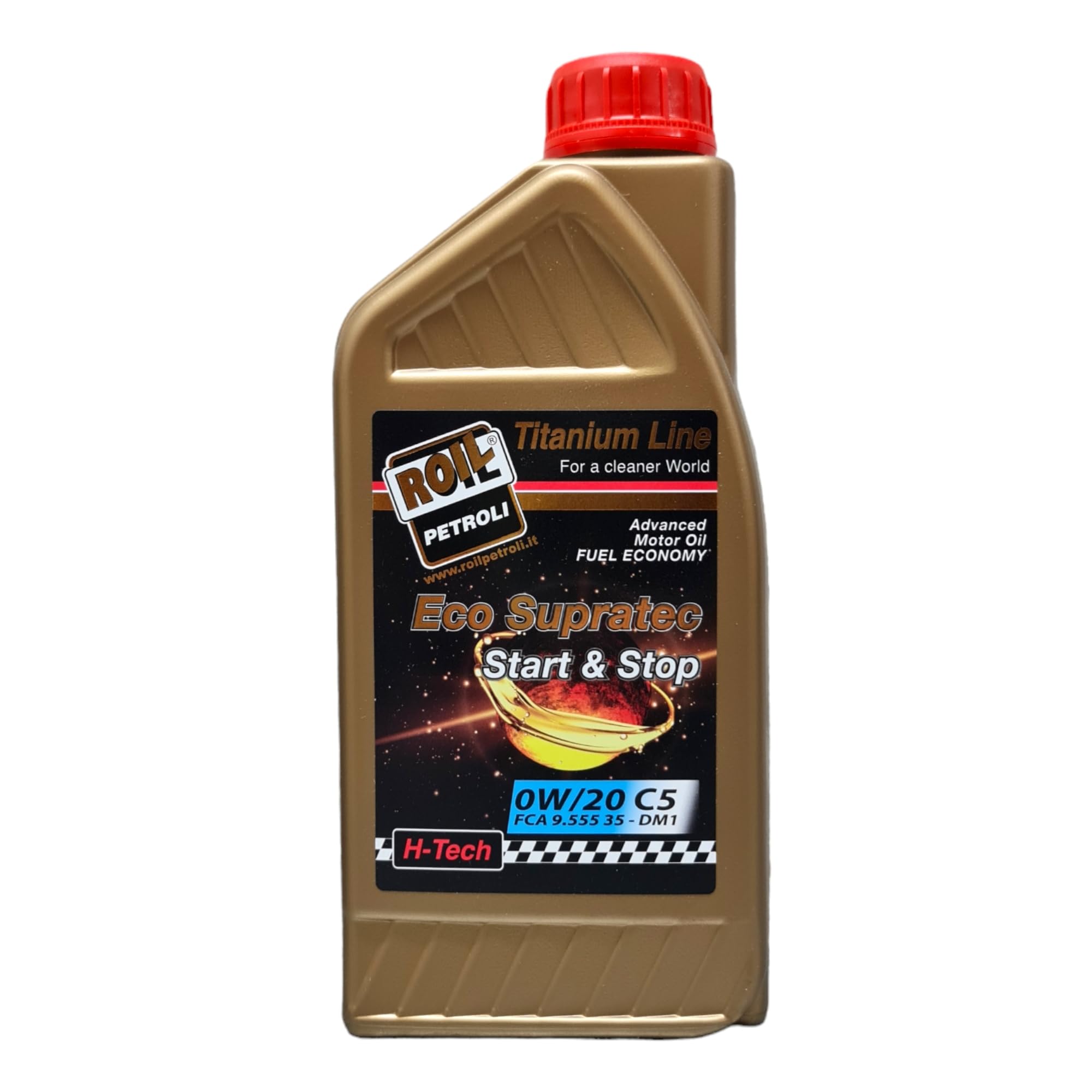 ROIL PETROLI 5 Litri di Eco SUPRATEC 0W/20 C5 - Lubrificante 100% Sintetico Fuel Economy