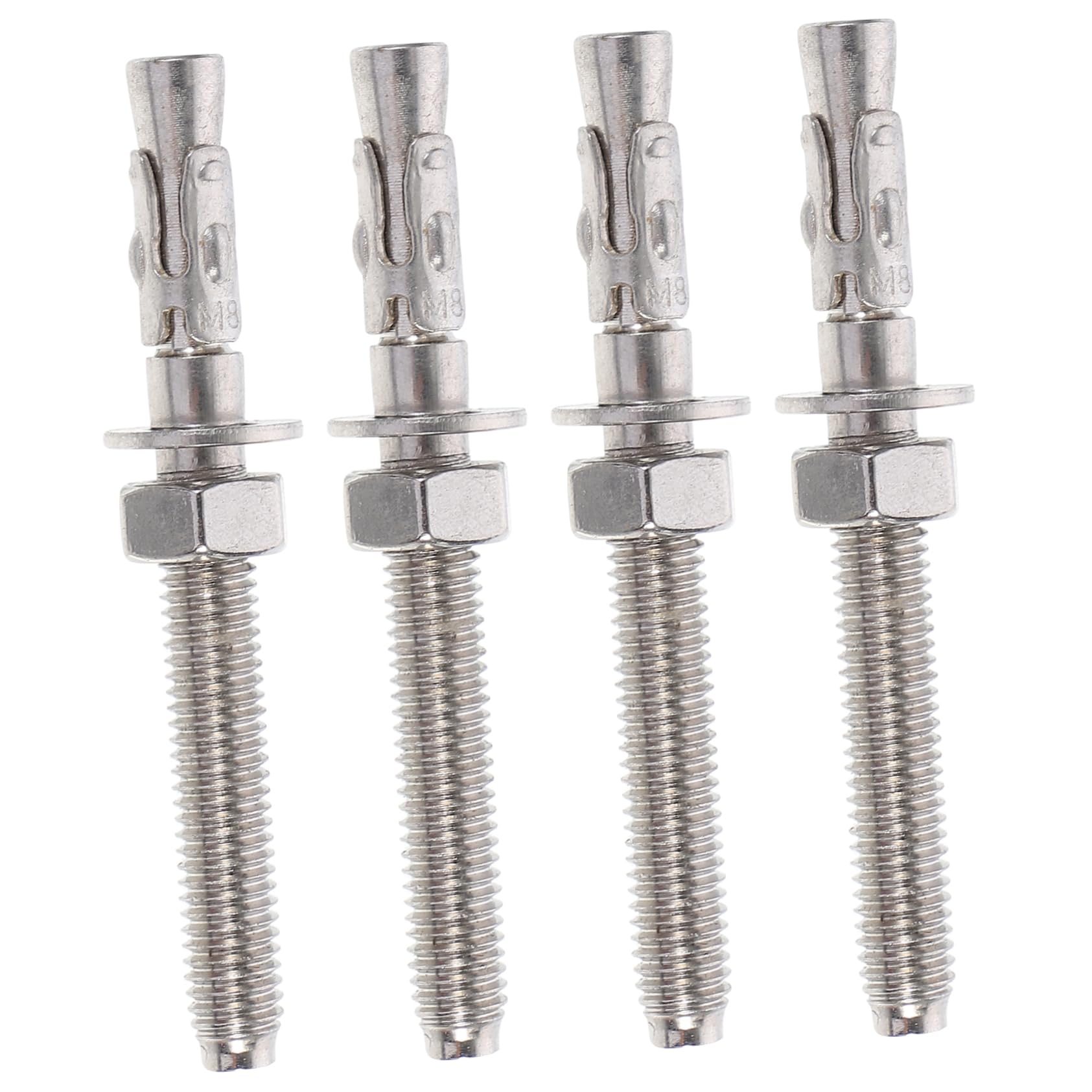 CIYODO Sturdy Stainless Steel Expansion Bolts 4pcs Fixing Bolts for Vehicle Repair and Drywall Installation