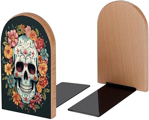 Miniatura 10 de Sujetalibros decorativos de madera con forma de gato negro para estantes, habitación de los niños, escritorio, oficina en casa, tapones de libros