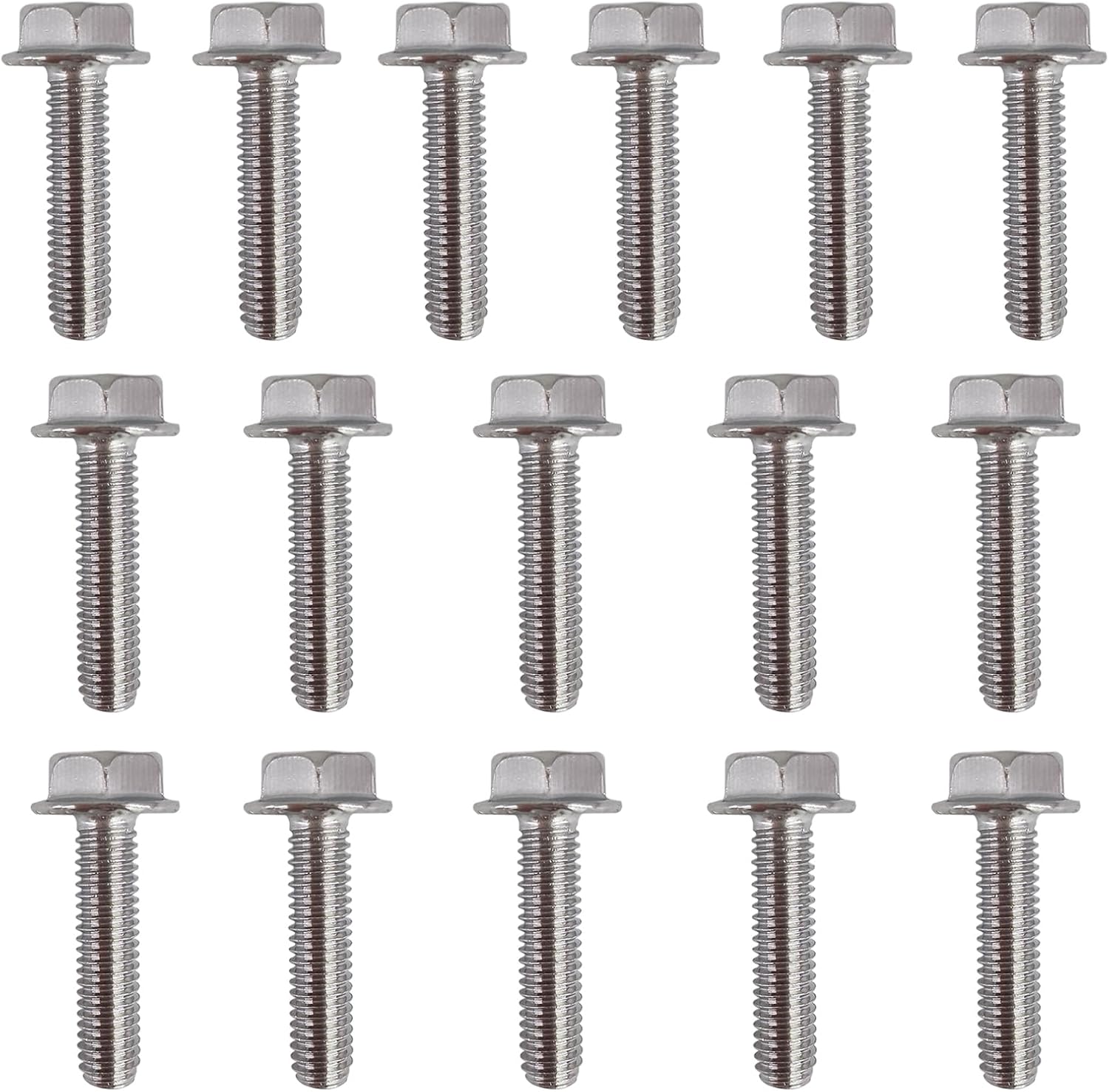 16Pcs Ignition Coil Bolt Cylinder Head Cover Flange Bolts