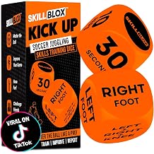 Skill Blox Soccer Gift for Boys &ndash; Kick Up Training Dice Game (2 Pack) &ndash; Fun Soccer Skill Training Game for Kids, Boys &amp; Girls 8&ndash;12