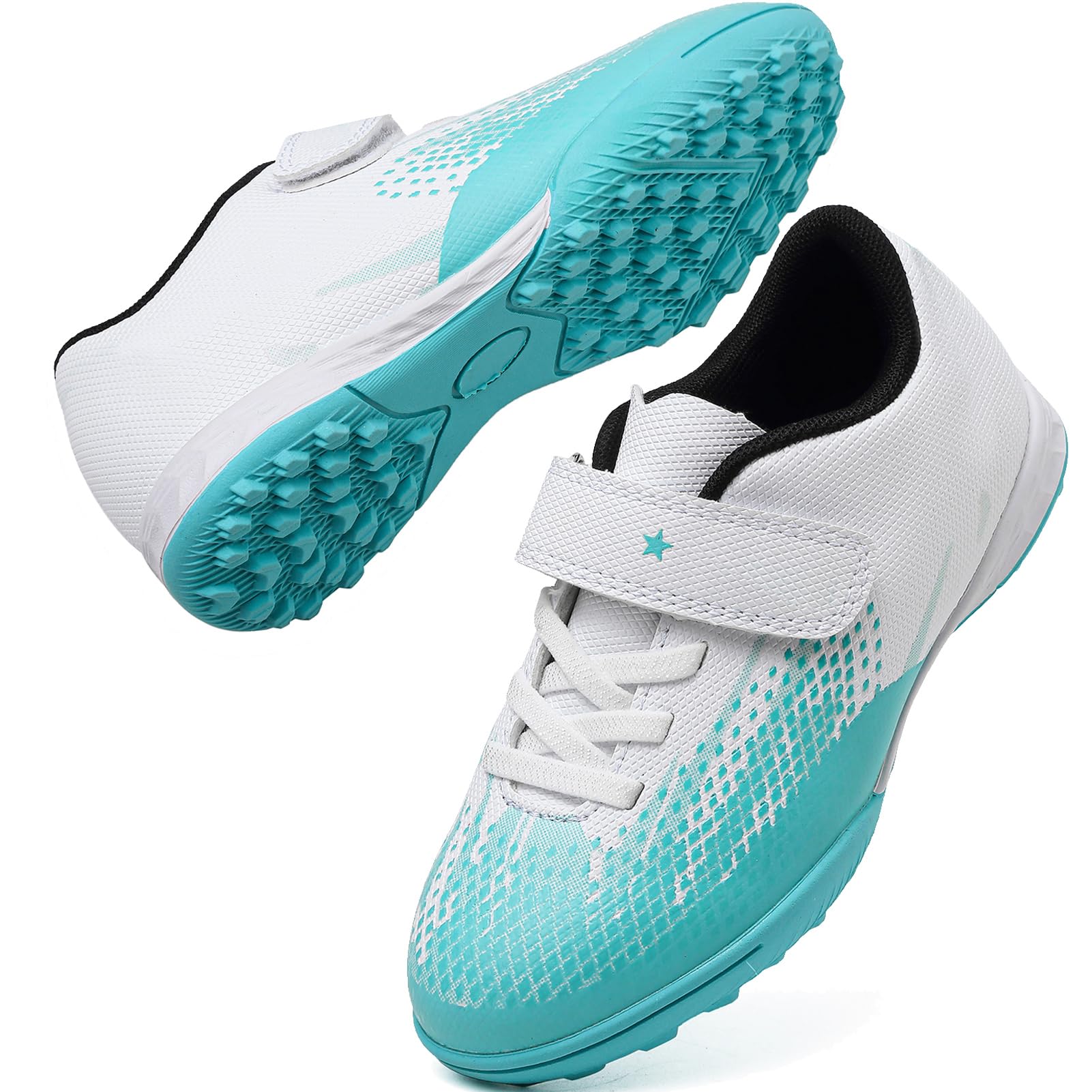 YANGTAOZI Kids Turf Soccer Shoes Boys Girls Youth Indoor Outdoor Soccer Cleats Football Shoes (Toddler/Little Kid/Big Kid)