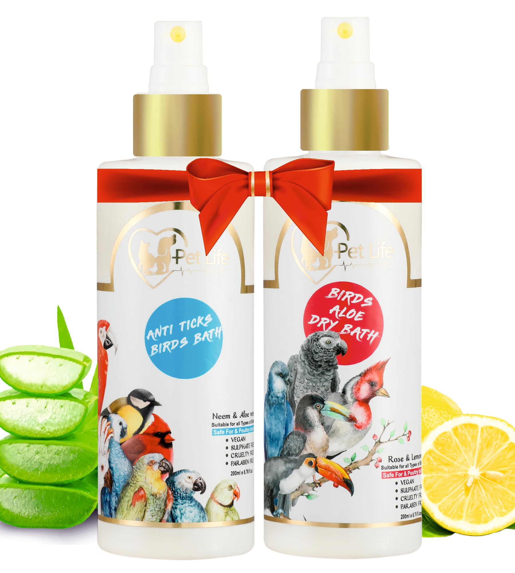 Pet Life Organic & Ayurvedic Anti Ticks Birds Bath Shampoo 200 Ml + Birds Aloe Dry Bath 200 Ml - Waterless/Spray For Poultry Birds/Parrots/Chick/Hen/Pigeon –For Cleaner & Shinier Coat - All Bird Types (B09G8SQWHD) Amazon Price History, Amazon Price Tracker