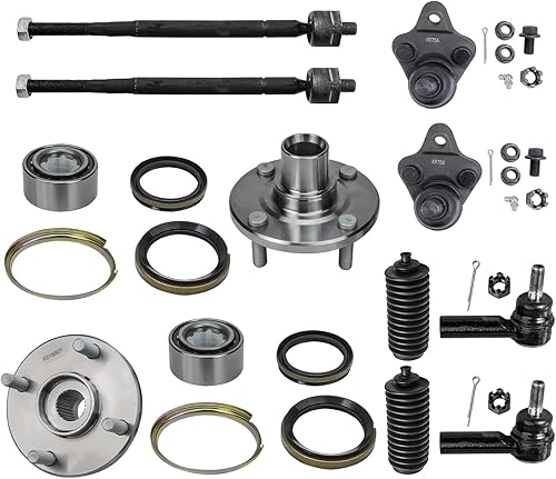 Miniatura 310 de Detroit Axle - Kit de cubos de rodamiento de rueda delantera de 6 piezas para Dodge Dart 2013-2016, Chrysler 200 2015-2017, 2 cojinetes de rueda