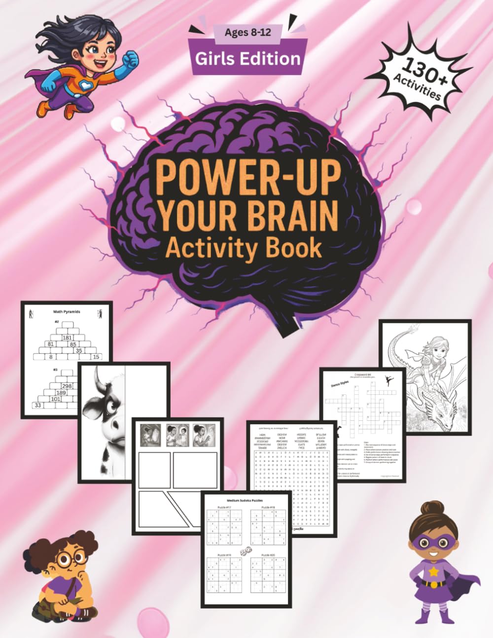 POWER-UP YOUR BRAIN Activity Book: Girls Edition