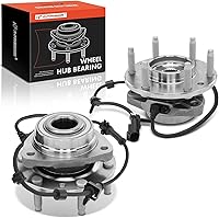 A-Premium 2x Front Wheel Hub Bearing Assemblies with ABS Sensor 6-Lug for Chevy Trailblazer GMC Envoy Buick Rainier 2002-2009