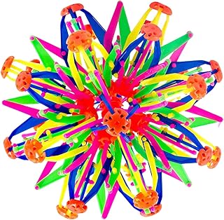 Bola de respiração expansível, bola de brinquedo colorida expansível, bola mágica expansível, bola de expansão alívio de estresse antiansiedade brinquedo educacional para crianças e adultos