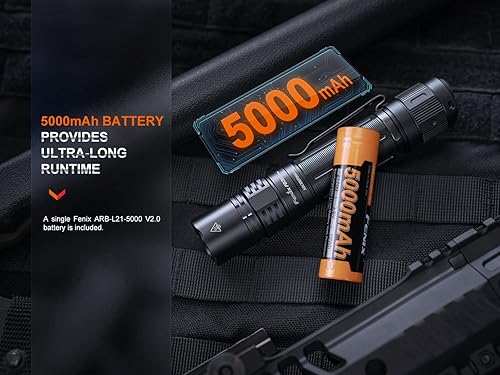 Miniatura 5 de Fenix PD36R Pro 2800 Lumen USB recargable LED linterna táctica con EdisonBright cable de carga bolsa de transporte paquete