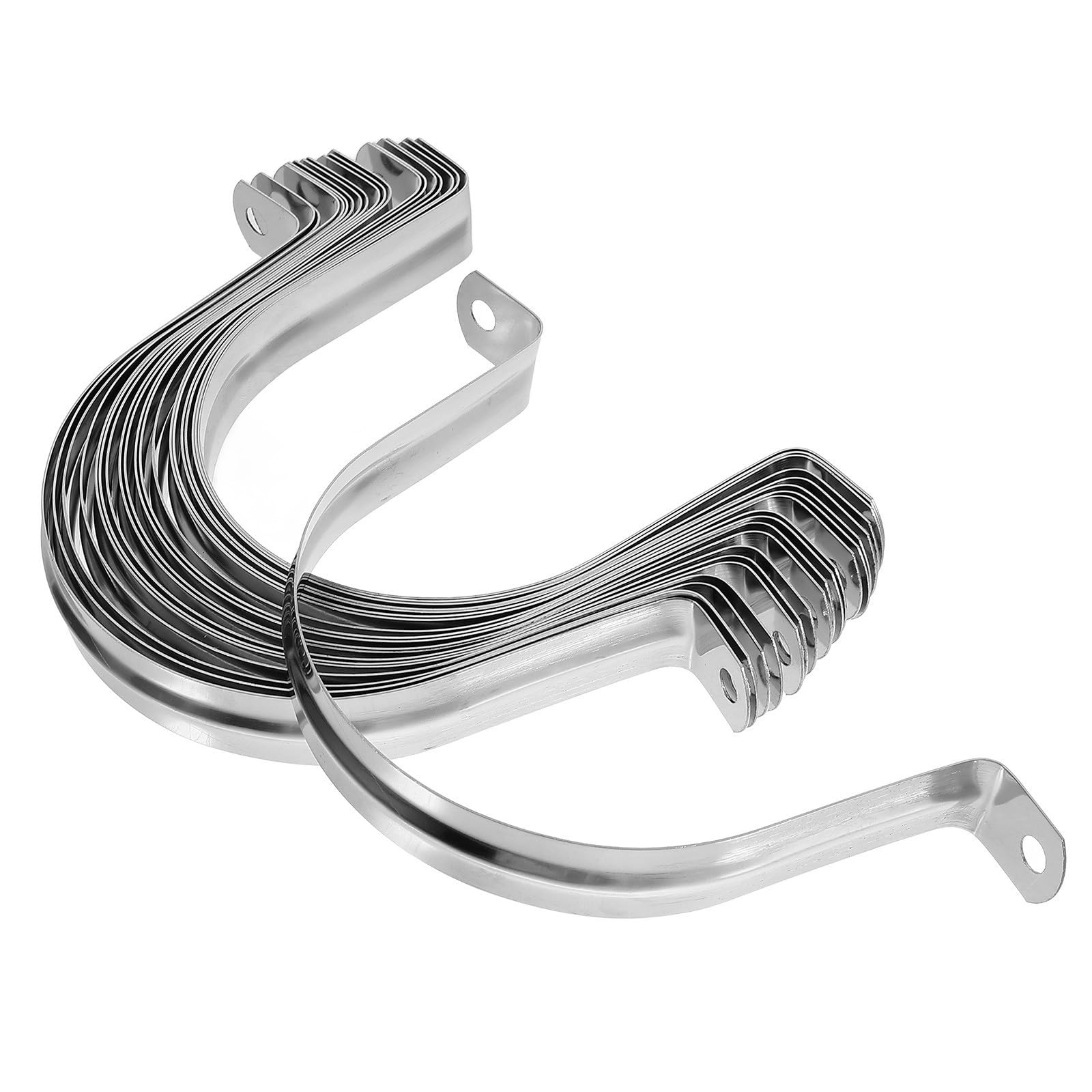 Colliers de Serrage 100 Pièces en Acier Inoxydable