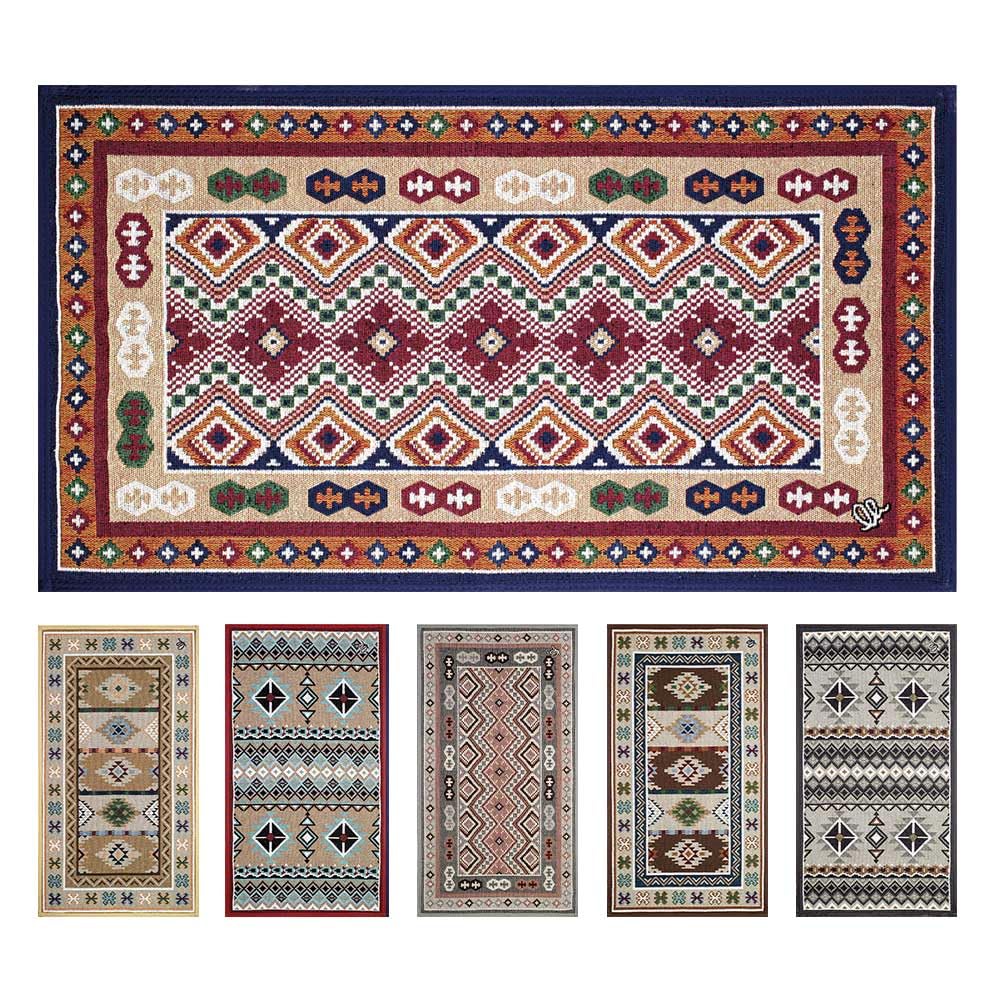 OLIVO.shop | SPRINT KILIM Tapis de cuisine moderne GEOMETRIque, corsia antidérapant géométrique, différentes dimensions (55 x 280 cm, rouge)
