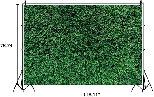Miniatura 9 de Yeele - Telón de fondo para fotografía de pared con hojas verdes primaverales de 8 x 6 pies, diseño de hojas verdes de primavera, para cumpleaños,
