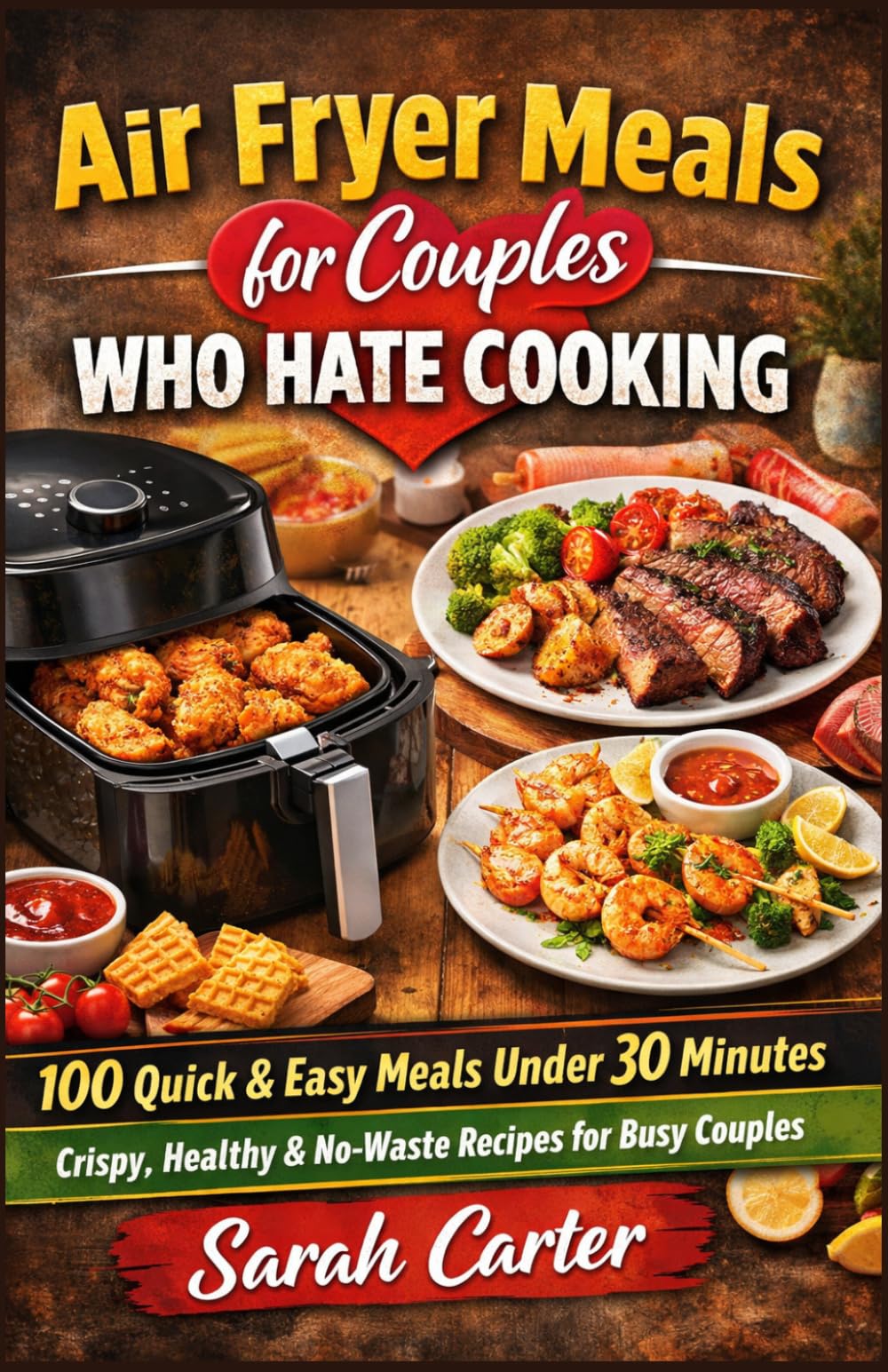 Air Fryer Meals for Couples Who Hate Cooking: 100 Quick & Easy Meals Under 30 Minutes - Crispy, Healthy & No-Waste Recipes for Busy Couples