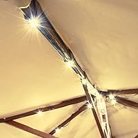 Vista 3 de Tira de luz LED Yescom de aluminio para parasol de exterior