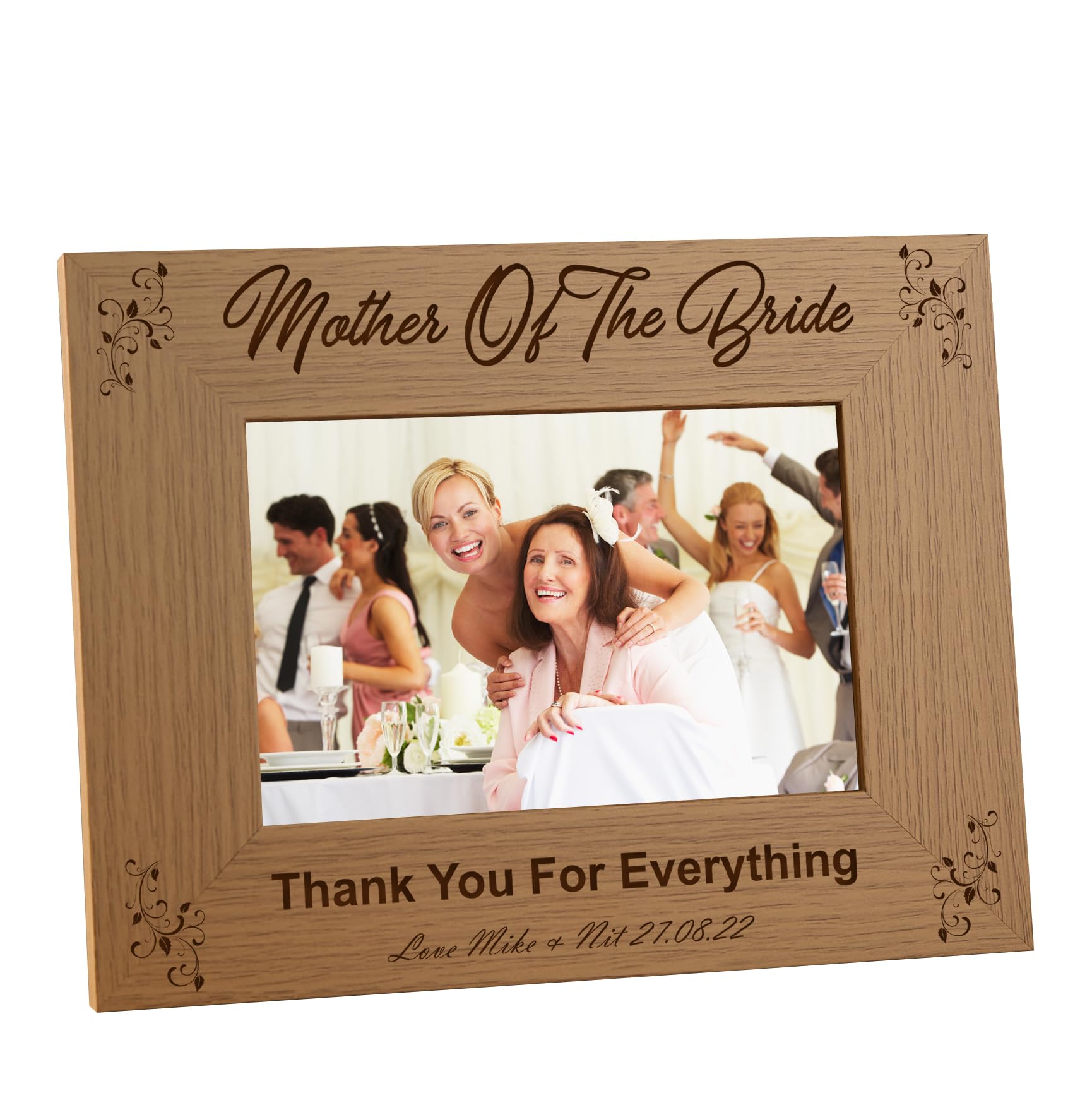 Personalised Mother Of The Bride Photo Frame Wedding Gift (4 x 6 Inch)