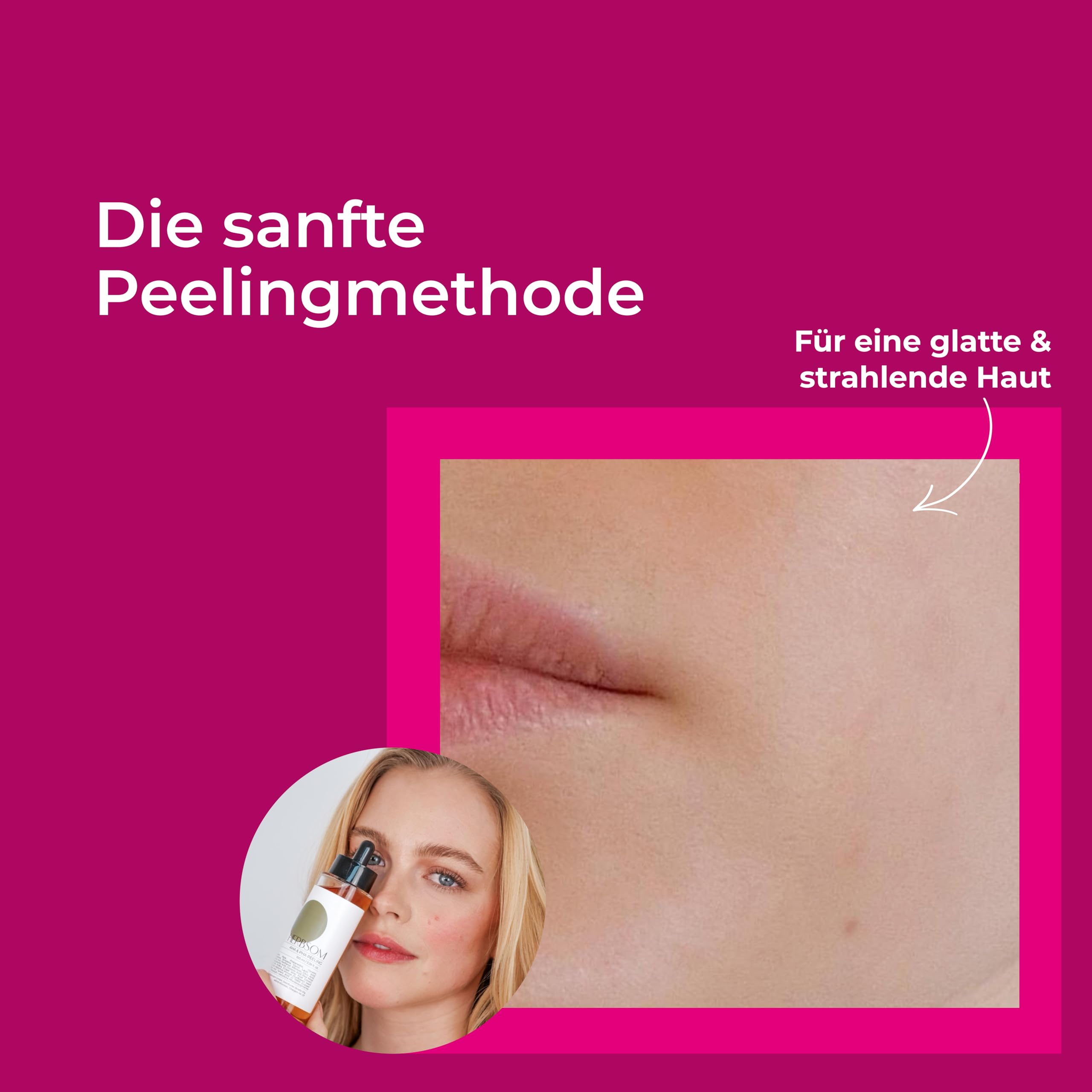 AHA & PHA Peeling I regt die Hauterneuereung an, gegen Falten, Pigmentflecken und einen fahlen Teint, für sichtbar jünger aussehende Haut, besonderes geeignet für trockene und reife Haut
