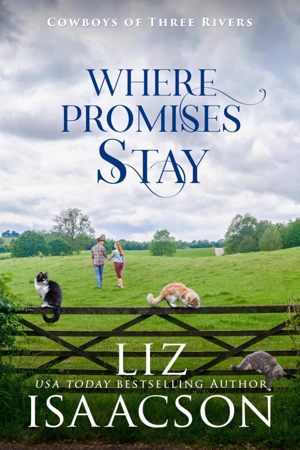 Where Promises Stay: A Sweet Opposites Attract Cowboy Romance: 11 (Cowboys of Three Rivers)