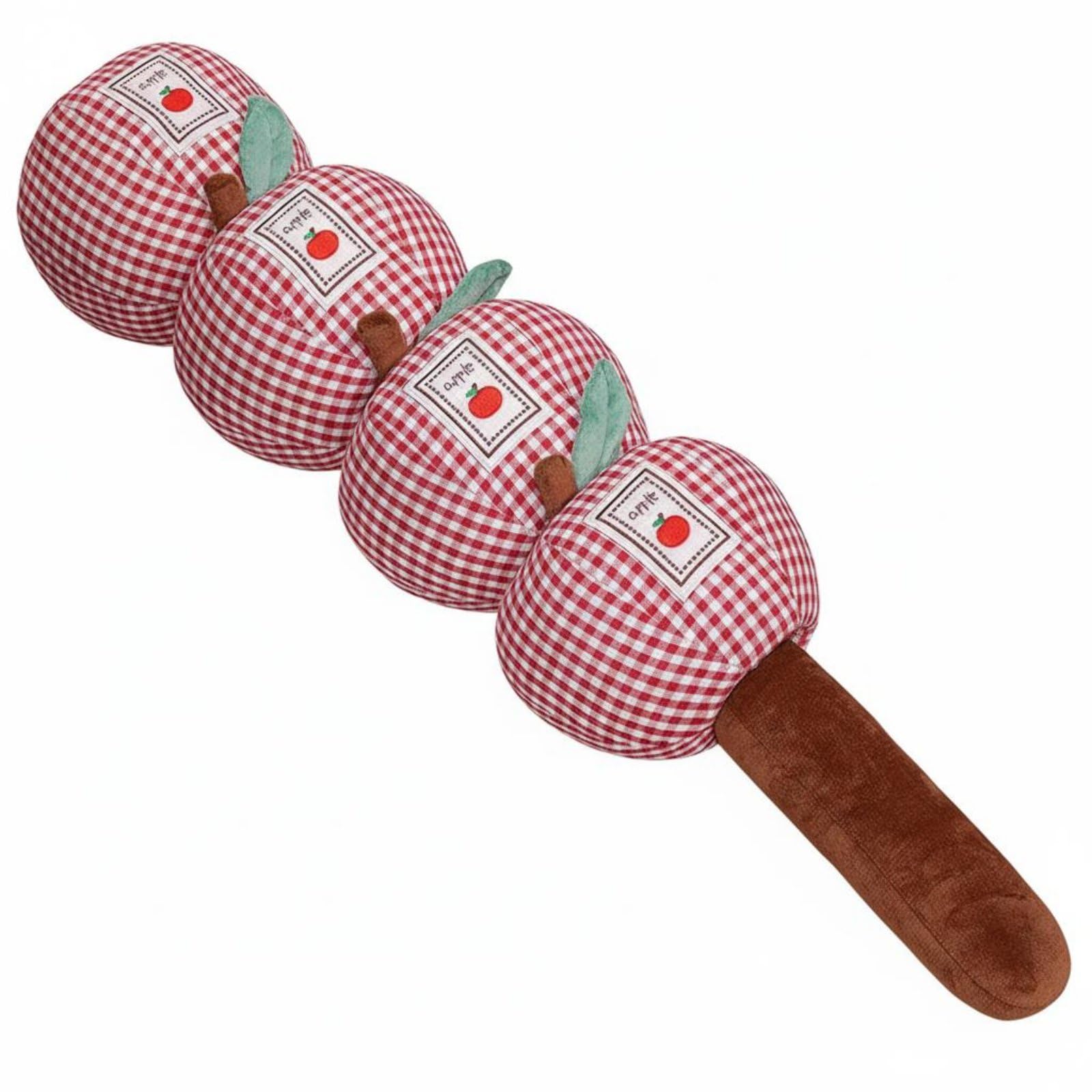 APIRILY Soft and Comfortable Candied Fruit Skewer Pillow Multi-Functional Side Sleeper Leg Pillow Skin-Friendly Textile Apple Skewer Plushie Fully Filled for Women, Lounging, Sofa, Reading, Red, 150CM-image-38
